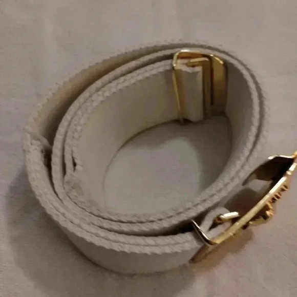 US Marine dress belt brass buckle white military - Picture 5 of 9